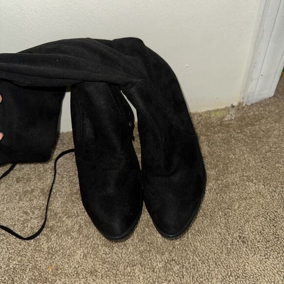Thigh High Boots - Black - Picture 1 of 6
